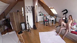 Teen Czech makes it with photographer during the photoshoot