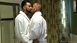 After a blowjob Damien Crosse got his ass fucked by his gay lover