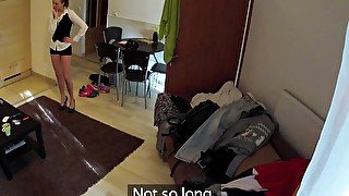 PublicAgent Homemade video with the hotel cleaner