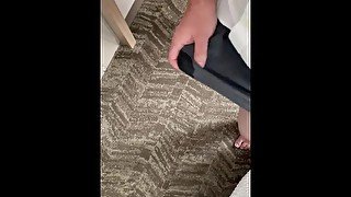 Cumming so hard on my hotel room floor