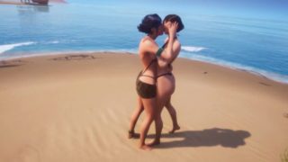 Beach Lesbian MakeOut