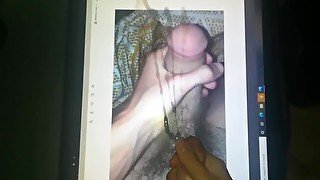 [Hyperspermia] Open Cumtribute on a dick with a huge glans