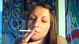 Amazing homemade Webcams, Smoking porn clip