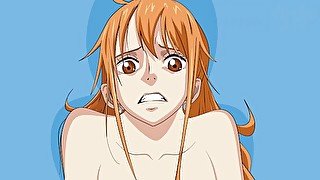 ONE PIECE HENTAI - NAMI OPEN UP HER LEGS AND TAKES IT