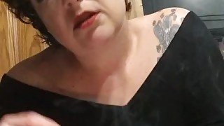 That Whore Pierced Kitty is Sexy Smoking Again Wanting A Fat Long Dick Inside Her Tight Pussy