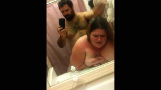 Amateur Fattie rammed in the bathroom