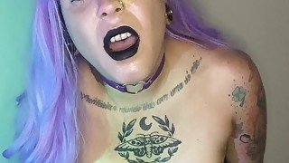 Did you like me with this purple hair and jerking off hot?