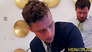 MENATPLAY Men In Suits Damon Heart And Logan Moore Ass Breed