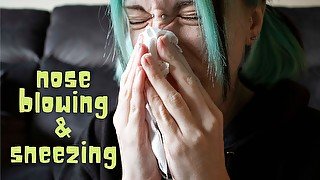 Nose blowing and sneezing