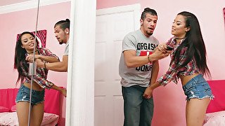 Step sister Maya Bijou gets blackmailed by her older step brother