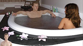 Hotwife Ashley: the housewife is in a hot tub with her husband's best friend ep 40