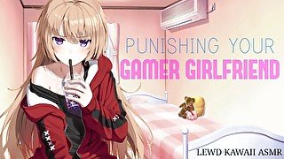 Spanking Your Gamer Girlfriend For Raging (English ASMR) (Sound Porn)