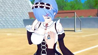 【エロゲーコイカツ！】リゼロ レム3DCGアニメ動画(Reゼロから始める異世界生活)[Hentai Game Koikatsu! re zero Rem(Anime 3DCG Video)]