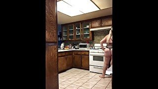 Tmptshn cooking in lingerie