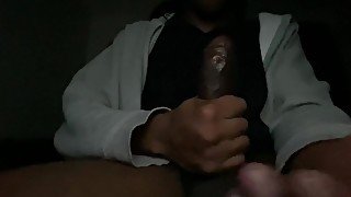 MY BBC SHOOTS CUM INTO MY HAND LICK IT UP