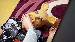 Piggy Love Her Little Piggies (toes In Foreskin Foot Worship Femdom Cum On Flip Flops... )