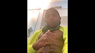 Black Guy Cums Fountains After A Hard Day Of Work