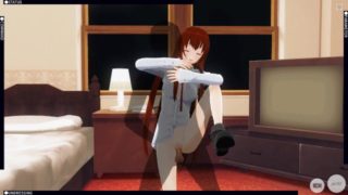 3D HENTAI Kurisu Makise gets fucked in the room (Steins Gate)