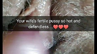 Cheating wife with a fertile pussy get knocked up by lover! - Cuckold Captions - Milky Mari