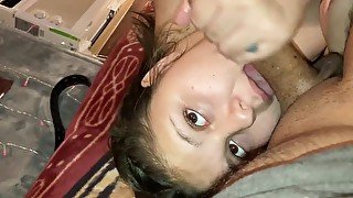 Latina goes hard and wants that cum