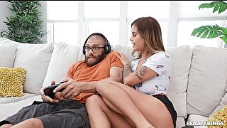 Dickstracting Her Gamer BF