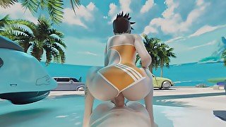 Tracer Anal Reverse Cowgirl (6K 60fps)