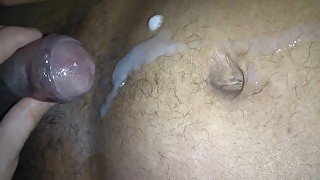 I Play With my Boyfriend's Foreskin Cum Shot Post Orgasm Semen Ejaculate Cumshot Messy Wet Jerk Off