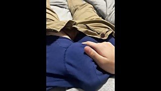 Big Moan With Cum On My Clothes