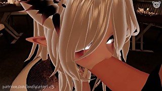 Sucking you on the first date~  VRChat ERP