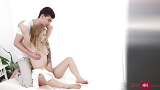 Alluring blonde's massage session leads to intense fucking