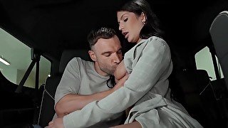 Alexa Payne &amp; Emma Magnolia ask a guy for a car fucking