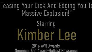 All Natural Blondie Kimber Lee Is Edging You Over And Over With Talent!