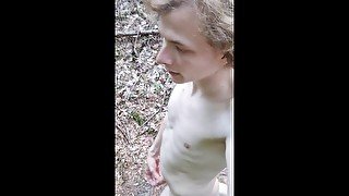 Walking 20 minutes away fully nude from my clothes in public forest... and got caught!