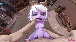 Tristana (league of legends) being used (3d animation with sound)