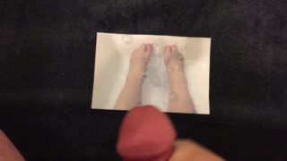 Tribute To Feet, By Request... using a pic of my step cousin's feet, in her tub!