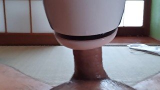 Amazing Japanese blowjob toy olily sloppy noisy suck and cumshot