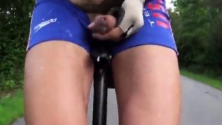 Cumming Whilst Cycling