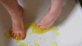 Fun with yellow jello