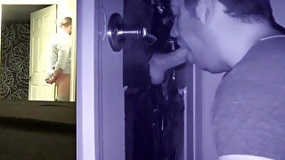 Str8 guy at the gloryhole by gay