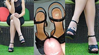 HHT - Young tattooed MILF's heels covered of sperm