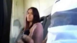 Suck stranger in bus