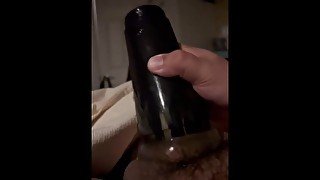 Fat Guy Solo Masturbates till cum with Fleshlight