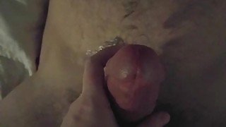 Monster cock handjob with spitting