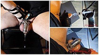 Chastity cage slave balls full cum milking & cock sounding torture CUMS GALLONS PROSTATE VIBRATOR