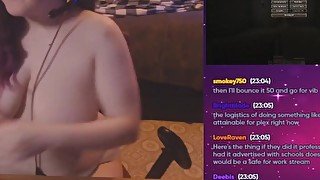 Gamer Girl Gets Super Creamy and Gushes LIVE on Plexstorm Stream