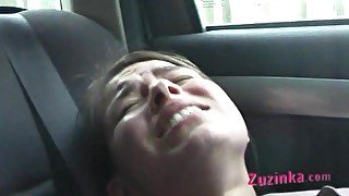 Oral sex in car with czech amateur Zuzinka