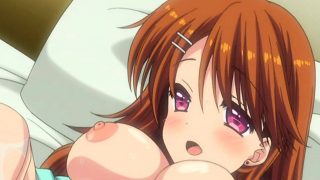 Cute hentai brunette sucks and gets fucked