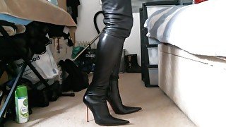 My favourite pointed italian thigh high boots stilettos