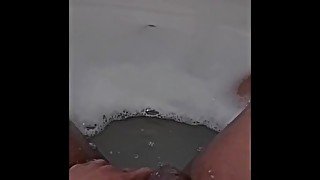 Big Dick And Nice Feet In The Tub.