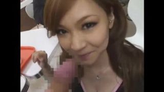 Seductive asian lady got a spermshot on her face